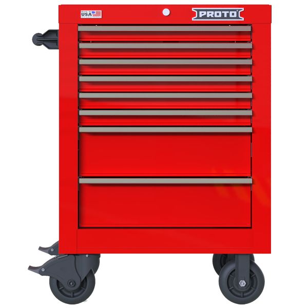 PROTO 27 Inch 8 Drwr Roller Red Chrome | SBD Affinity